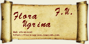 Flora Ugrina vizit kartica